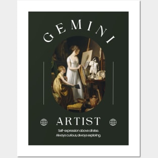 Gemini Artist - Astrology Art History 3 Posters and Art